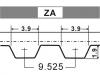 Steuerriemen Timing Belt:GX0145301A