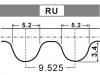 Courroie crantée Timing Belt:04L 109 119 A