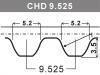 Courroie crantée Timing Belt:0816.G3